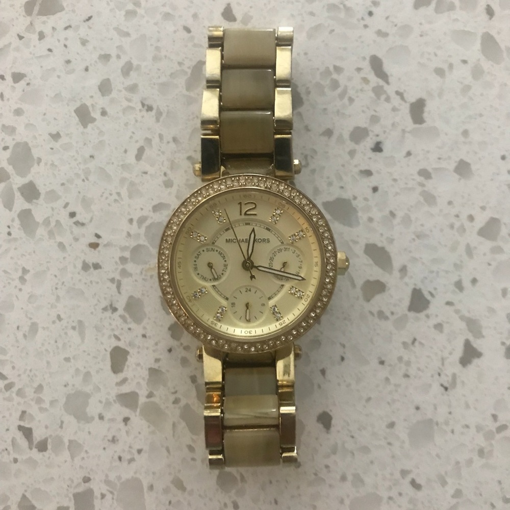 Michael Kors Crystal Bezel Ladies Watch MK5842